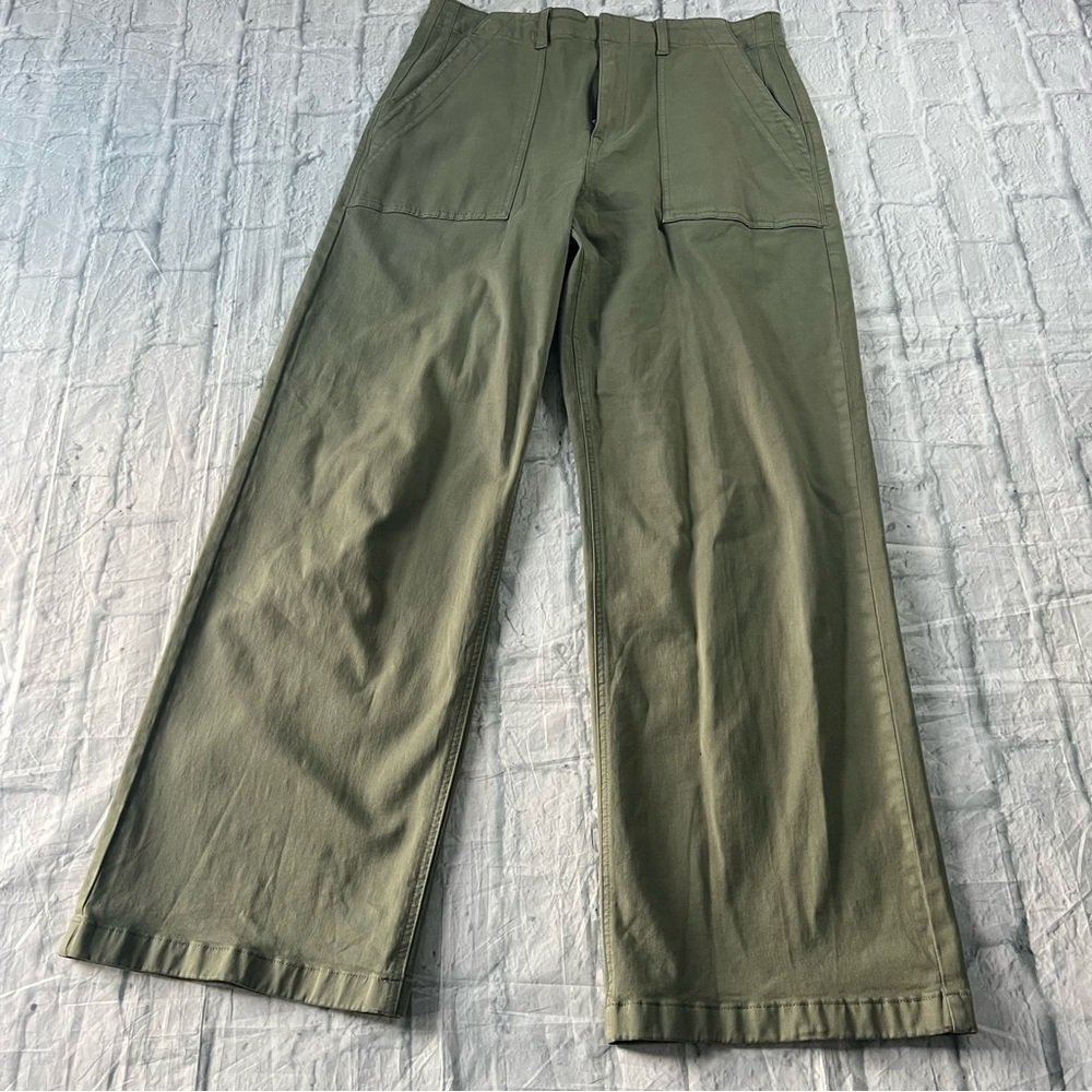 Pistola Nicole Wide Leg High Rise Pant Soft Olive - Picture 7 of 11